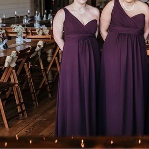 Plum color bridesmaids/ prom/ formal dress